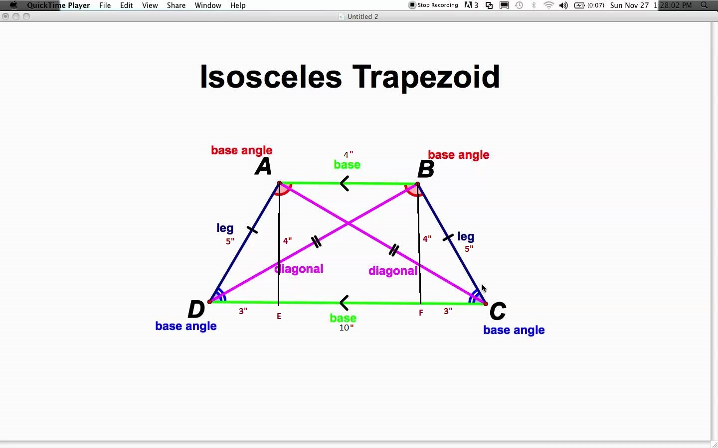 Opposite Angles Of Trapezium Are Equal